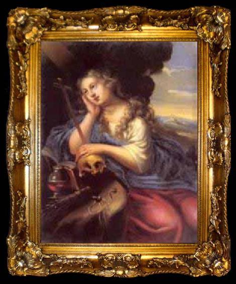 framed  Simon  Vouet Penitent Mary Magdalene, ta009-2